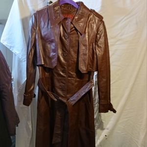 Vintage mid 70s leather coat